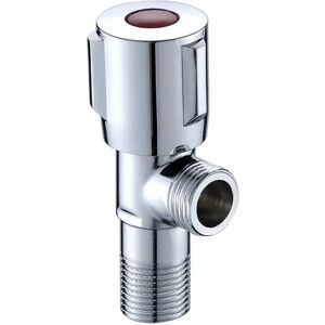 INF Vanne d'angle universelle en laiton et acier inoxydable avec cartouche céramique - Filetage G1/2, commande fluide pour eau Rouge - Publicité INF Vanne d'angle universelle en laiton et acier inoxydable avec cartouche céramique - Filetage G1/2, commande fluide pour eau Rouge - Publicité