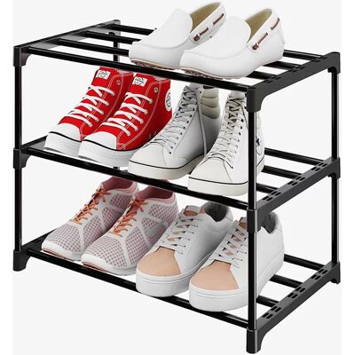 INF Étagère à chaussures pour entrée, organiseur de chaussures en métal model 2 - Publicité INF Étagère à chaussures pour entrée, organiseur de chaussures en métal model 2 - Publicité