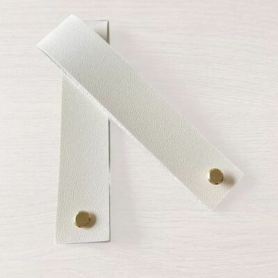 INF Brides de suspension élégantes en cuir PU pour panneaux de mariage Blanc - Publicité INF Brides de suspension élégantes en cuir PU pour panneaux de mariage Blanc - Publicité