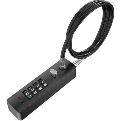 INF Câble antivol à combinaison réinitialisable de 60 cm - Sécurité et flexibilité accrues Le noir - Publicité INF Câble antivol à combinaison réinitialisable de 60 cm - Sécurité et flexibilité accrues Le noir - Publicité