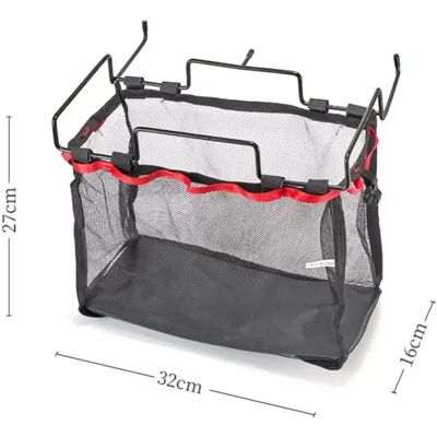 INF Panier suspendu en maille métallique sous bureau - Rangement clip-on noir, extension d'espace 27cm x 32cm x 16cm avec - Publicité INF Panier suspendu en maille métallique sous bureau - Rangement clip-on noir, extension d'espace 27cm x 32cm x 16cm avec - Publicité