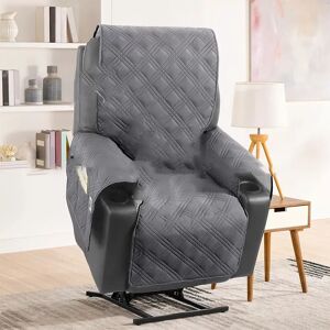INF Housse matelassée pour fauteuil inclinable électrique - Résistante aux taches, antidérapante, couverture complète Gris - Publicité INF Housse matelassée pour fauteuil inclinable électrique - Résistante aux taches, antidérapante, couverture complète Gris - Publicité