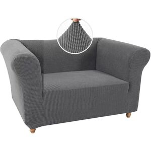 INF Housse de Fauteuil Rétro Tuftée - Protection Antidérapante Extensible Gris - Publicité INF Housse de Fauteuil Rétro Tuftée - Protection Antidérapante Extensible Gris - Publicité