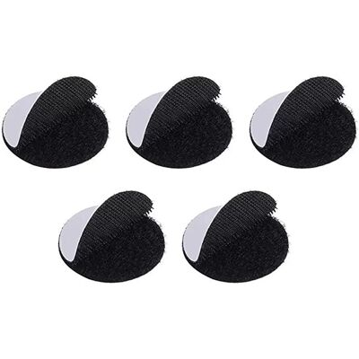 INF Pack de 5 Velcro Auto-adhésifs Noirs - Fixations - Publicité INF Pack de 5 Velcro Auto-adhésifs Noirs - Fixations - Publicité