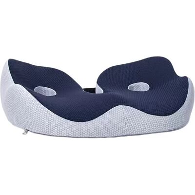 INF Coussin de siège ergonomique en mousse à mémoire de forme pour chaise de bureau Bleu marine - Publicité INF Coussin de siège ergonomique en mousse à mémoire de forme pour chaise de bureau Bleu marine - Publicité