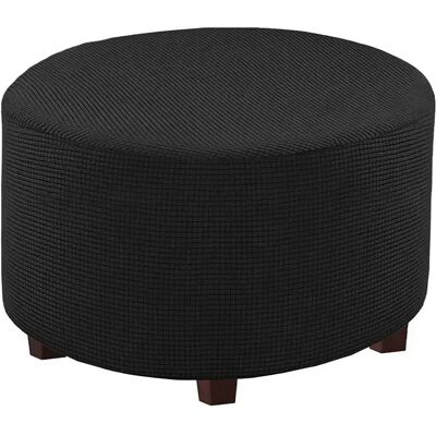 INF Housse Moderne Ronde pour Pouf - Couleur Unie, Épaissie, Housse Complète pour Repose-Pieds Le noir Petit - Publicité INF Housse Moderne Ronde pour Pouf - Couleur Unie, Épaissie, Housse Complète pour Repose-Pieds Le noir Petit - Publicité