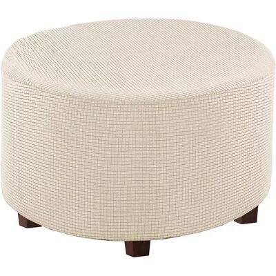INF Housse Moderne Ronde pour Pouf - Couleur Unie, Épaissie, Housse Complète pour Repose-Pieds Abricot Petit - Publicité INF Housse Moderne Ronde pour Pouf - Couleur Unie, Épaissie, Housse Complète pour Repose-Pieds Abricot Petit - Publicité