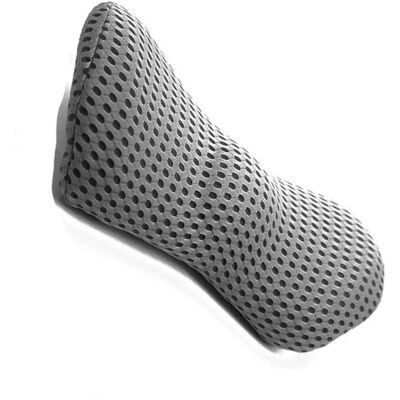 INF Coussin lombaire 4D en mousse à mémoire - Housse PU ergonomique 3 points pour bureau et voiture, correction de la posture Gris foncé - Publicité INF Coussin lombaire 4D en mousse à mémoire - Housse PU ergonomique 3 points pour bureau et voiture, correction de la posture Gris foncé - Publicité