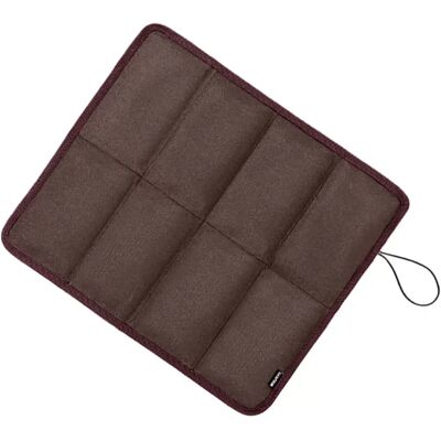 INF Coussin de siège pliable huit blocs - Imperméable et anti-humidité, 600D Oxford + coton perlé, portable et rangeable en café - Publicité INF Coussin de siège pliable huit blocs - Imperméable et anti-humidité, 600D Oxford + coton perlé, portable et rangeable en café - Publicité