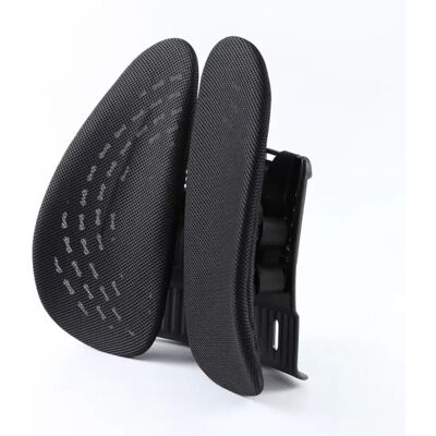 INF Coussin lombaire double ergonomique en TPU - double support, tissu 3D respirant bird-eye et structure en suspension pour Le noir - Publicité INF Coussin lombaire double ergonomique en TPU - double support, tissu 3D respirant bird-eye et structure en suspension pour Le noir - Publicité
