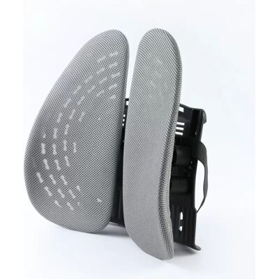 INF Coussin lombaire double ergonomique en TPU - double support, tissu 3D respirant bird-eye et structure en suspension pour Gris - Publicité INF Coussin lombaire double ergonomique en TPU - double support, tissu 3D respirant bird-eye et structure en suspension pour Gris - Publicité