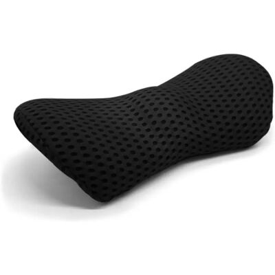 INF Coussin lombaire Mesh Yuanbao en mousse à mémoire – Soutien ergonomique pour voiture, bureau et canapé Le noir - Publicité INF Coussin lombaire Mesh Yuanbao en mousse à mémoire – Soutien ergonomique pour voiture, bureau et canapé Le noir - Publicité
