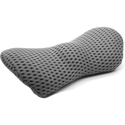 INF Coussin lombaire en mousse à mémoire de forme - Design ergonomique yuanbao, housse mesh respirante amovible et lavable, Gris foncé - Publicité INF Coussin lombaire en mousse à mémoire de forme - Design ergonomique yuanbao, housse mesh respirante amovible et lavable, Gris foncé - Publicité