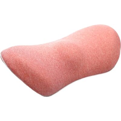 INF Coussin lombaire en mousse à mémoire de forme, rebond lent 3-5 s, forme yuanbao ergonomique pour siège auto, bureau et Rose - Publicité INF Coussin lombaire en mousse à mémoire de forme, rebond lent 3-5 s, forme yuanbao ergonomique pour siège auto, bureau et Rose - Publicité