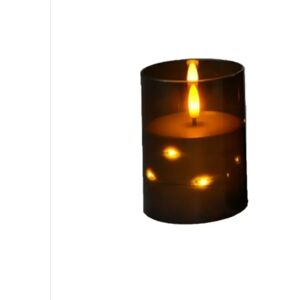 INF Ensemble de 3 Bougies LED Noires Sans Flamme avec Lumières en Fil de Cuivre & Télécommande - Diamètre 7,5cm - Publicité INF Ensemble de 3 Bougies LED Noires Sans Flamme avec Lumières en Fil de Cuivre & Télécommande - Diamètre 7,5cm - Publicité