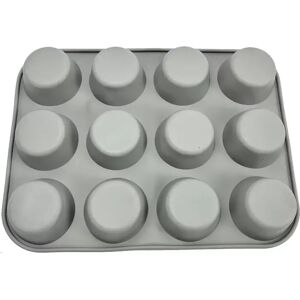 INF Moule à gâteau en silicone – Moule à muffins 12 tasses Gris - Publicité INF Moule à gâteau en silicone – Moule à muffins 12 tasses Gris - Publicité