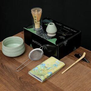 INF Ensemble de Fouet Matcha CT Sept Pièces - Glaçure Vert Clair - Publicité INF Ensemble de Fouet Matcha CT Sept Pièces - Glaçure Vert Clair - Publicité