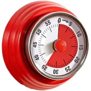 INF Minuteur de cuisine mécanique avec aimant - Compte à rebours pour la cuisine et la pâtisserie Rouge - Publicité INF Minuteur de cuisine mécanique avec aimant - Compte à rebours pour la cuisine et la pâtisserie Rouge - Publicité