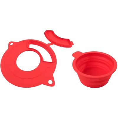 INF Ensemble pare-éclaboussures et verre doseur compatible avec les mixeurs KitchenAid Artisan - Silicone pliable, - Publicité INF Ensemble pare-éclaboussures et verre doseur compatible avec les mixeurs KitchenAid Artisan - Silicone pliable, - Publicité