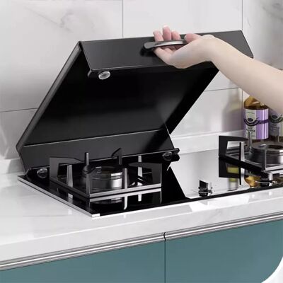 INF Support de plaque de cuisson en acier carbone avec poignée, couvre-plaque à gaz portable et rangement pour ustensiles - Publicité INF Support de plaque de cuisson en acier carbone avec poignée, couvre-plaque à gaz portable et rangement pour ustensiles - Publicité