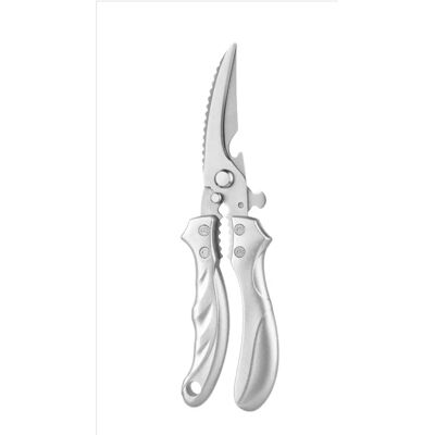 INF Ciseaux de cuisine multifonctions en acier inoxydable 3Cr13 pour os de poulet, poisson, bouteilles et légumes Argent - Publicité INF Ciseaux de cuisine multifonctions en acier inoxydable 3Cr13 pour os de poulet, poisson, bouteilles et légumes Argent - Publicité