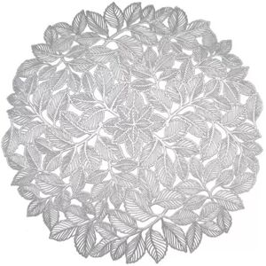 INF Ensemble de 6 sets de table au design élégant de feuilles Argent - Publicité INF Ensemble de 6 sets de table au design élégant de feuilles Argent - Publicité