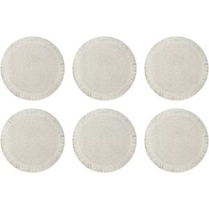 INF Ensemble de 6 sets de table - Sets de table en papier tressé Blanc - Publicité INF Ensemble de 6 sets de table - Sets de table en papier tressé Blanc - Publicité