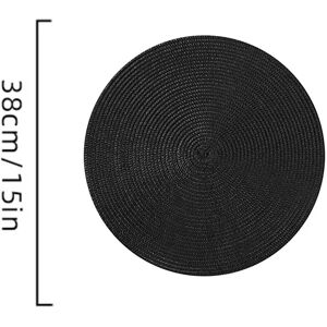 INF Ensemble de 6 sets de table Le noir - Publicité INF Ensemble de 6 sets de table Le noir - Publicité