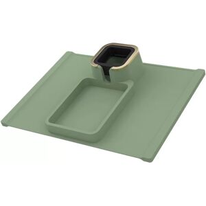 INF Sous-verre de canapé en silicone : plateau pour boissons et collations Vert - Publicité INF Sous-verre de canapé en silicone : plateau pour boissons et collations Vert - Publicité