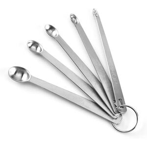 INF Mini Ensemble de Cuillères à Mesurer en Acier Inoxydable - 5 Pièces, Gadget de Cuisine - Publicité INF Mini Ensemble de Cuillères à Mesurer en Acier Inoxydable - 5 Pièces, Gadget de Cuisine - Publicité