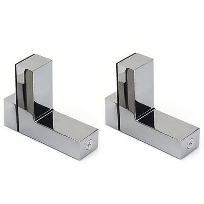 INF Pince à verre type F grande brillante - Support d'étagère réglable en alliage de zinc, 2 pièces - Publicité INF Pince à verre type F grande brillante - Support d'étagère réglable en alliage de zinc, 2 pièces - Publicité