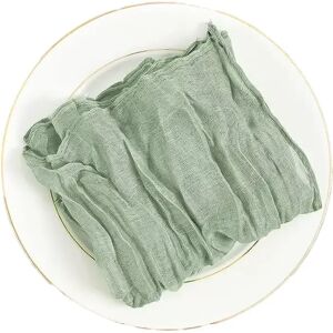 INF Lot de 12 Serviettes de Table Plissées - Tissu Polyester pour Mariage, Fête & Déco Maison Vert - Publicité INF Lot de 12 Serviettes de Table Plissées - Tissu Polyester pour Mariage, Fête & Déco Maison Vert - Publicité