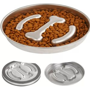 INF Gamelle pour chien à alimentation lente en acier inoxydable 304 avec base en silicone - Publicité INF Gamelle pour chien à alimentation lente en acier inoxydable 304 avec base en silicone - Publicité