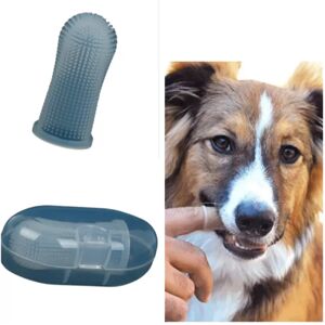 INF Brosse à dents pour animaux de compagnie, brosse à poils en silicone Blanc - Publicité INF Brosse à dents pour animaux de compagnie, brosse à poils en silicone Blanc - Publicité