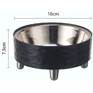 INF Gamelle surélevée pour animaux de compagnie avec bol en acier inoxydable - Confort et hygiène Le noir - Publicité INF Gamelle surélevée pour animaux de compagnie avec bol en acier inoxydable - Confort et hygiène Le noir - Publicité