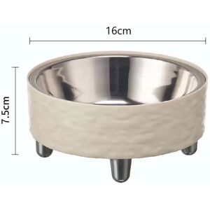 INF Gamelle surélevée pour animaux de compagnie avec bol en acier inoxydable - Confort et hygiène Blanc - Publicité INF Gamelle surélevée pour animaux de compagnie avec bol en acier inoxydable - Confort et hygiène Blanc - Publicité