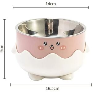 INF Gamelle pour animaux de compagnie cartoon : bol pour chat et chien anti-renversement Rose - Publicité INF Gamelle pour animaux de compagnie cartoon : bol pour chat et chien anti-renversement Rose - Publicité