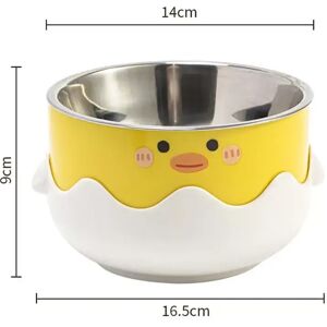 INF Gamelle pour animaux de compagnie cartoon : bol pour chat et chien anti-renversement Jaune - Publicité INF Gamelle pour animaux de compagnie cartoon : bol pour chat et chien anti-renversement Jaune - Publicité