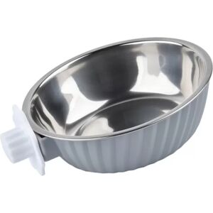 INF Gamelle Suspendue pour Animaux - Bol en Acier Inoxydable pour Cage, Chiens et Chats Gris - Publicité INF Gamelle Suspendue pour Animaux - Bol en Acier Inoxydable pour Cage, Chiens et Chats Gris - Publicité