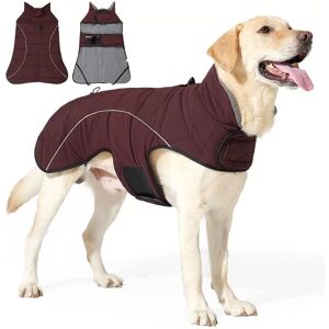 INF Manteau Chien Hiver Chaud: Veste Isolée et Imperméable avec Bandes Réfléchissantes XL Rouge foncé - Publicité INF Manteau Chien Hiver Chaud: Veste Isolée et Imperméable avec Bandes Réfléchissantes XL Rouge foncé - Publicité