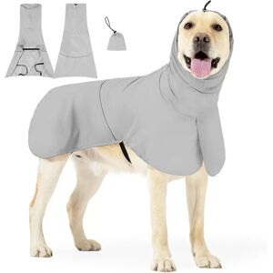 INF Imperméable et coupe-vent gris pour animaux - Vêtement d'extérieur portable et pliable pour chien XL - Publicité INF Imperméable et coupe-vent gris pour animaux - Vêtement d'extérieur portable et pliable pour chien XL - Publicité