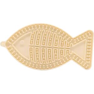 INF Tapis de Léchage pour Animaux en Silicone en Forme de Poisson - Distributeur Lent avec Ventouses Jaune - Publicité INF Tapis de Léchage pour Animaux en Silicone en Forme de Poisson - Distributeur Lent avec Ventouses Jaune - Publicité