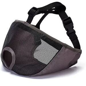 INF Muselière Ouverte pour Bouledogue : Masque Anti-Morsure Respirant pour Chiens à Nez Court Gris L - Publicité INF Muselière Ouverte pour Bouledogue : Masque Anti-Morsure Respirant pour Chiens à Nez Court Gris L - Publicité