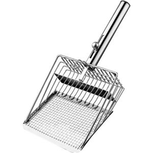 INF Grande pelle à litière pour chat en acier inoxydable à pousser-tirer pour un nettoyage facile - Publicité INF Grande pelle à litière pour chat en acier inoxydable à pousser-tirer pour un nettoyage facile - Publicité