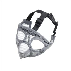 INF Muselière Bulldog (Langue Sortie) - Masque Anti-Morsure Respirant pour Chiens à Nez Court Gris S - Publicité INF Muselière Bulldog (Langue Sortie) - Masque Anti-Morsure Respirant pour Chiens à Nez Court Gris S - Publicité