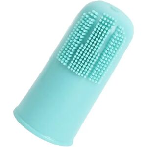 INF 10 Brosses à Dents en Silicone pour Doigt, Soin Dentaire pour Chiens et Chats Bleu - Publicité INF 10 Brosses à Dents en Silicone pour Doigt, Soin Dentaire pour Chiens et Chats Bleu - Publicité