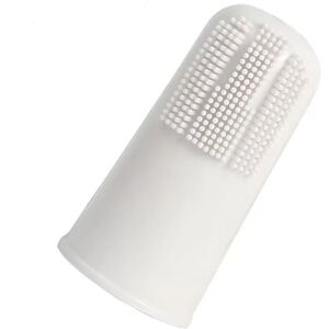 INF 10 Brosses à Dents en Silicone pour Doigt, Soin Dentaire pour Chiens et Chats Blanc - Publicité INF 10 Brosses à Dents en Silicone pour Doigt, Soin Dentaire pour Chiens et Chats Blanc - Publicité