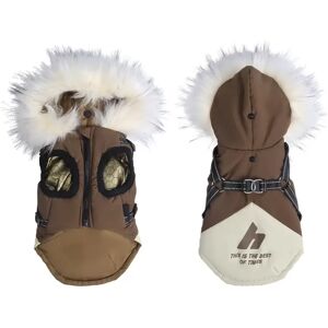 INF Manteau d'hiver chaud pour chien : Veste matelassée à capuche avec bandes réfléchissantes et protection des oreilles XL - Publicité INF Manteau d'hiver chaud pour chien : Veste matelassée à capuche avec bandes réfléchissantes et protection des oreilles XL - Publicité