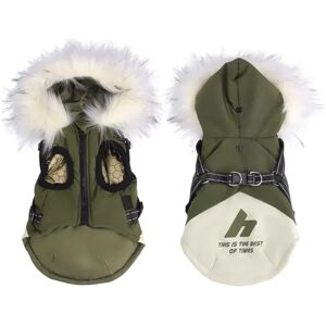 INF Veste d'hiver à capuche pour chien : Protection chaude, réfléchissante et coupe-vent pour petits chiens M - Publicité INF Veste d'hiver à capuche pour chien : Protection chaude, réfléchissante et coupe-vent pour petits chiens M - Publicité