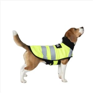 INF Reflective Pet Safety Vest - High-Visibility Polyester Dog & Cat Vest, Anti-Loss, Four-Season XL Jaune - Publicité INF Reflective Pet Safety Vest - High-Visibility Polyester Dog & Cat Vest, Anti-Loss, Four-Season XL Jaune - Publicité